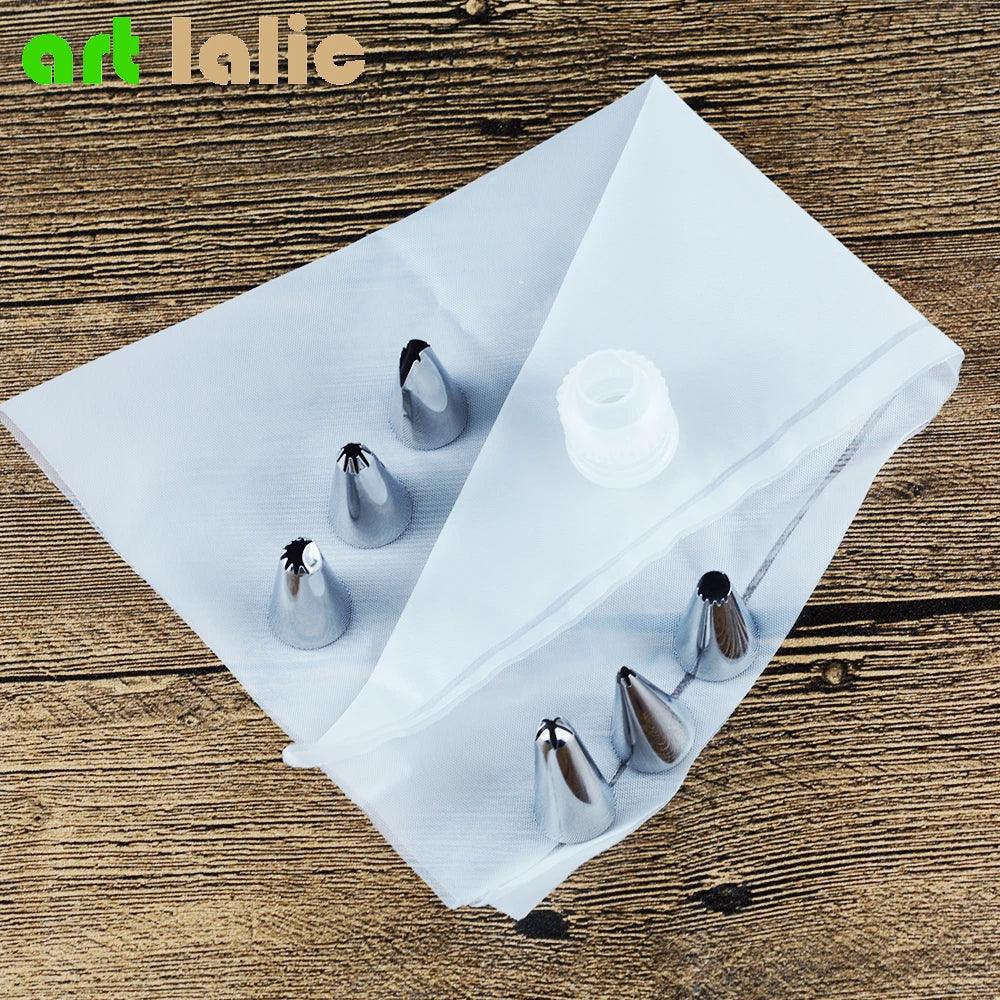 ensemble accessoires de cuisine en Silicone, sac à pâtisserie + 6 buses en acier inoxydable