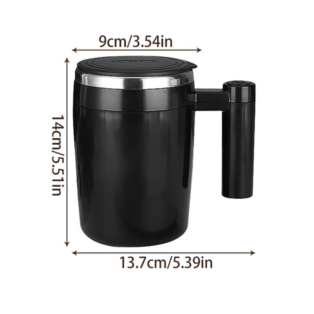Tasse à Café Auto-Agitante USB en Acier Inoxydable