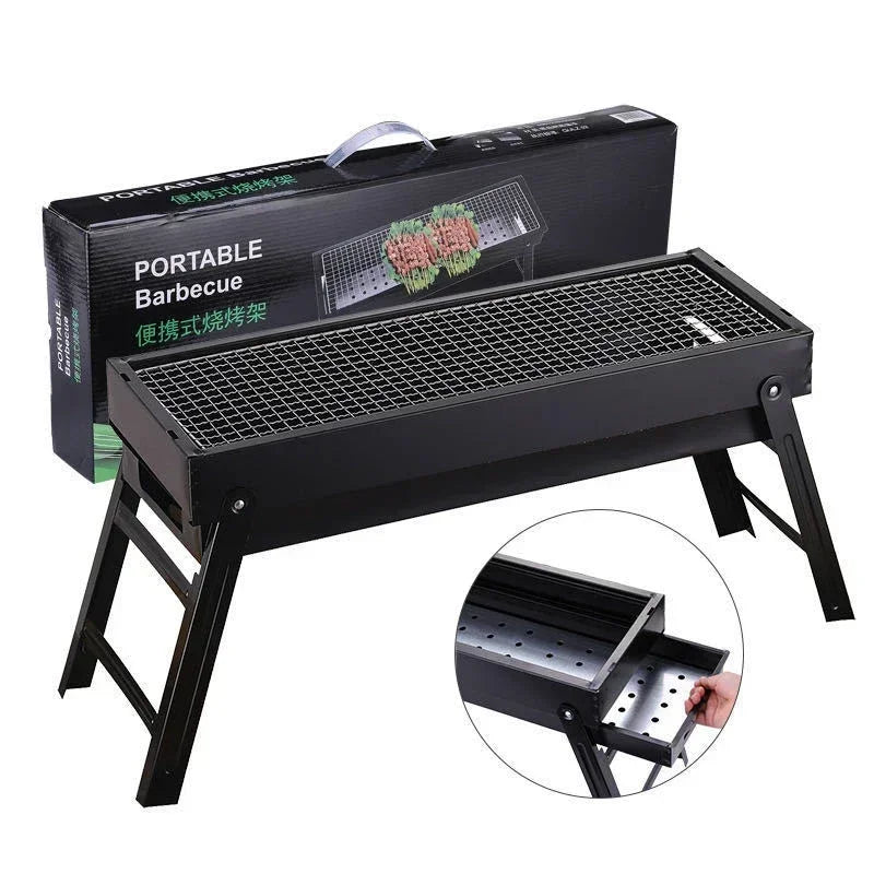 Barbecue Pliant Portable Charbon de Bois