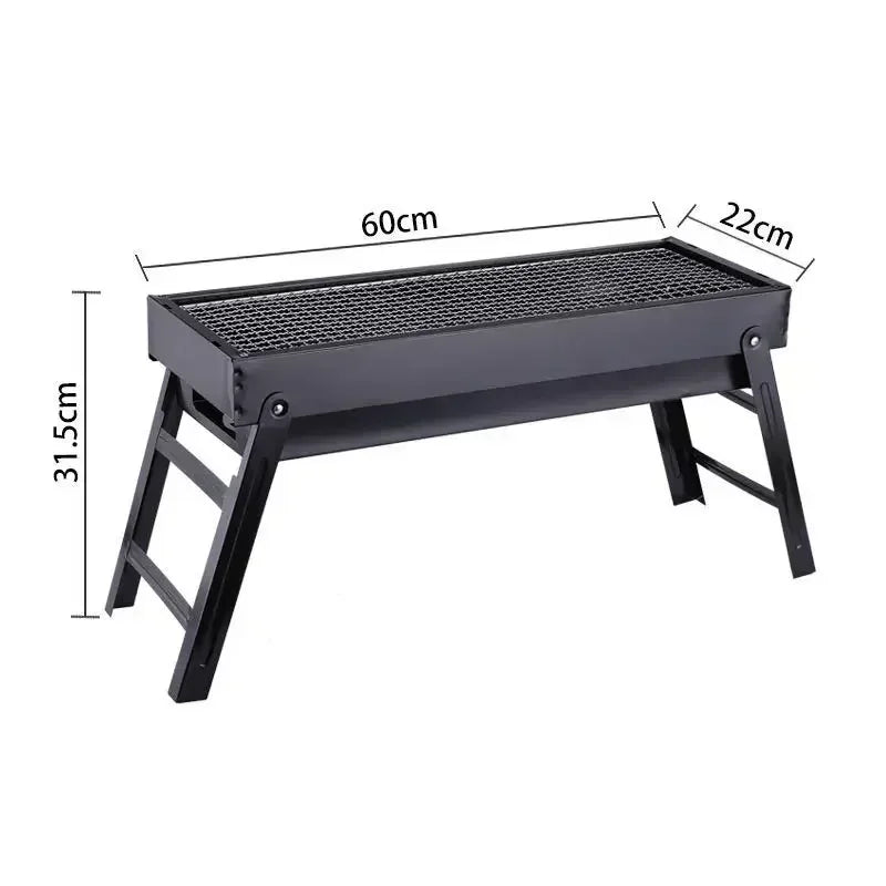 Barbecue Pliant Portable Charbon de Bois