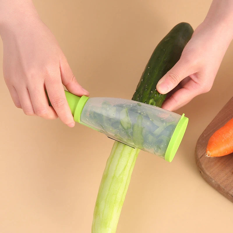 Éplucheur à Légumes Multifonctionnel avec Boîtier de Rangement