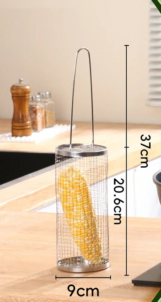 cage de barbecue portable en acier inoxydable, accessoires de gril extérieur