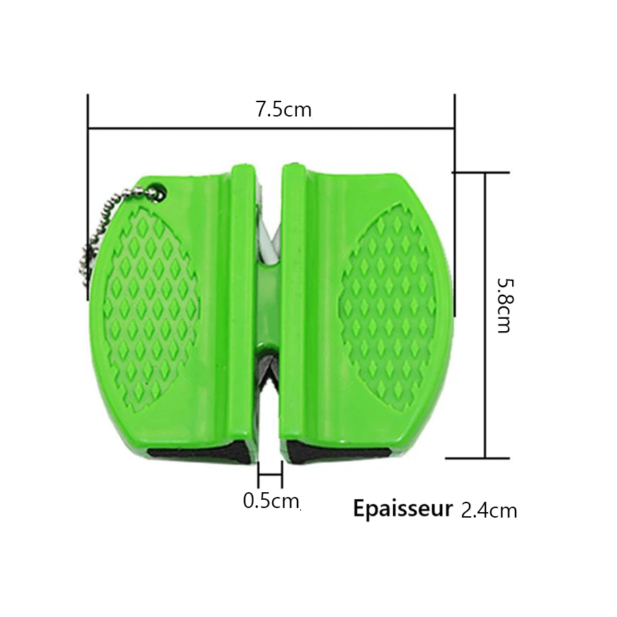 Mini affûteur de couteaux double face
